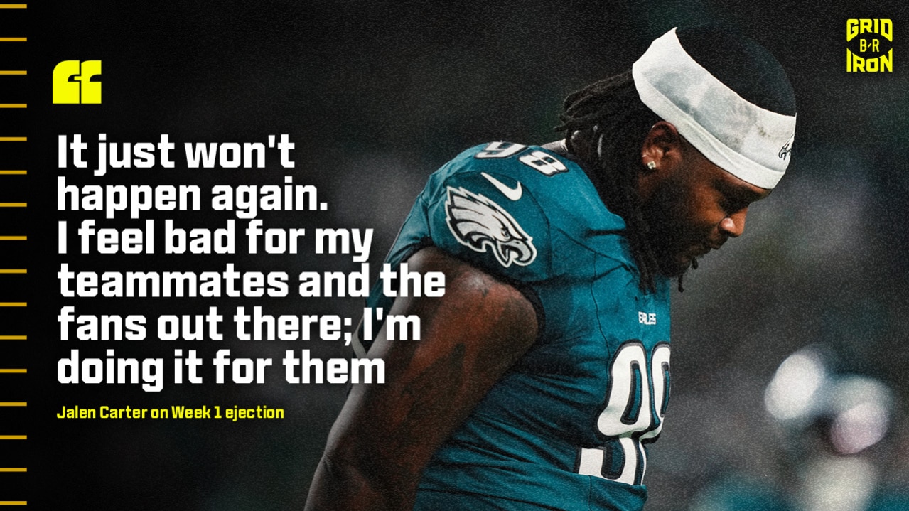 Eagles' Jalen Carter Ejected Before 1st Snap vs. Cowboys After DT Spit on Dak Prescott